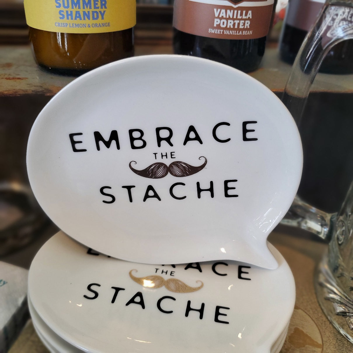 Embrace The Stache Dish