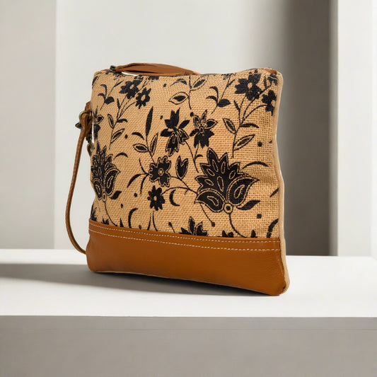 Tazzie Floral Zipper Pouch/Wristlet