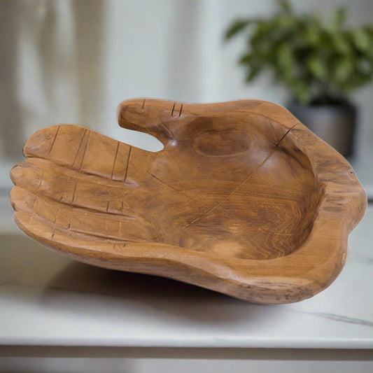 Teak Hand Bowl