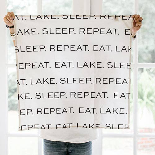 Eat, Lake, Sleep, Repeat Towel